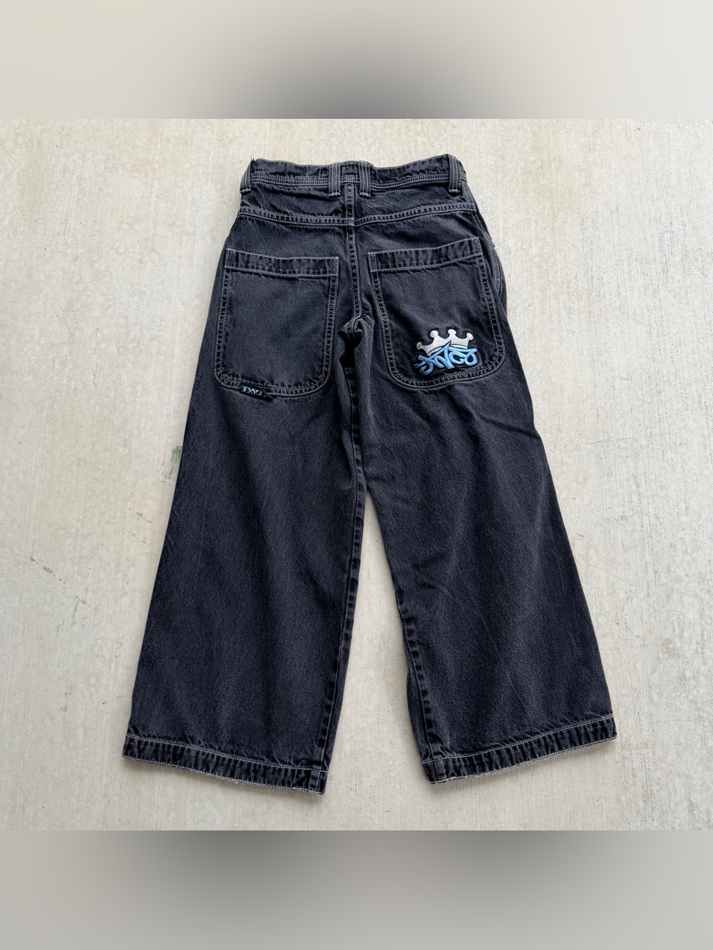 Vintage JNCO Twin Cannons Jeans 30x32 90s Baggy Wide Leg Skater Black